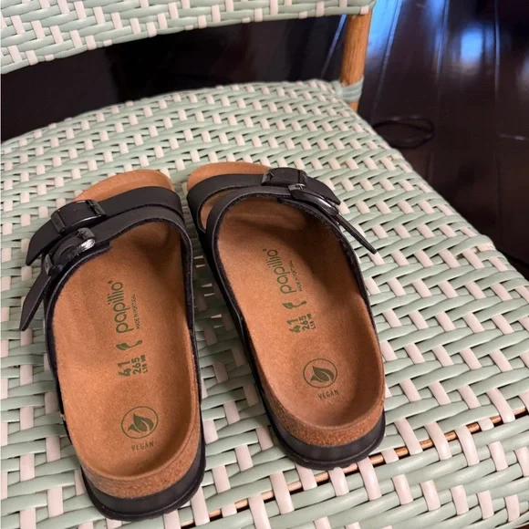 Birkenstock Papillio 1 inch Platform Black Arizona Sandals Size 10 - Picture 4 of 10